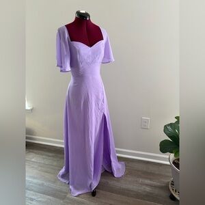 Elegant Lavender Evening Gown
